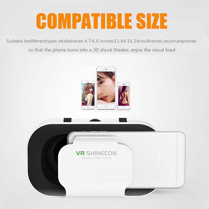 HD VR Goggles for Smartphones - Battery-Free, ABS Material, Model G05A - Immersive Virtual Reality Viewing Accessory