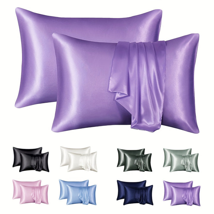 1 Pair Solid Color Simulation Color Ding Pillowcase Home Bedding Envelope Pillow