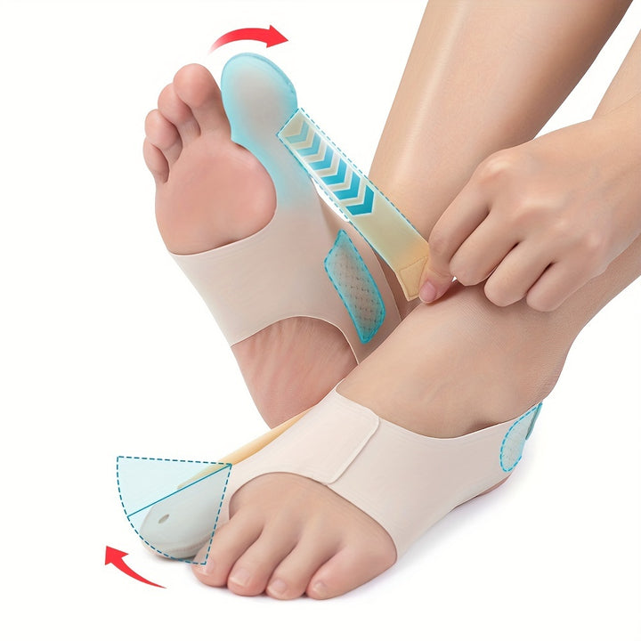 Tissu respirant, pied efficace pour une utilisation de jour et de nuit, idéal pour la course, facile à porter, durable et soulagement de la fatigue, parfait pour l'hallux valgus et le soutien orthopédique.