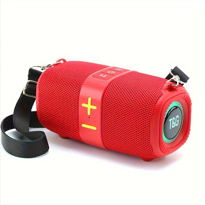 TG667 Portable Crossbody Speaker - IPX4 Waterproof, Wireless Wireless Connectivity, USB/TF/FM Radio Support, 10m Range, Cute Vertical Design, Audio, Music Player, Connect to Mobile Phone/Tablet/TV