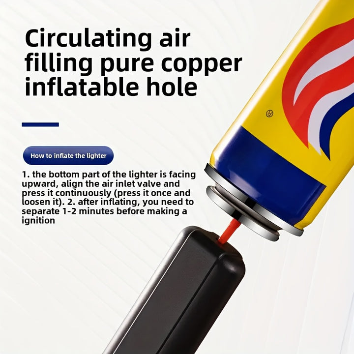 1pc Briquet Torche Flamme Bleue, Briquet Gaz Liquide ABS Haute Température 1800°C avec Verrou de Sécurité, Flamme Jet Butane Résistante au Vent Rechargeable pour Bougies, BBQ, Cuisinière, Camping - Idéal pour la Saint-Valentin, Noël, Halloween, Nouvel An