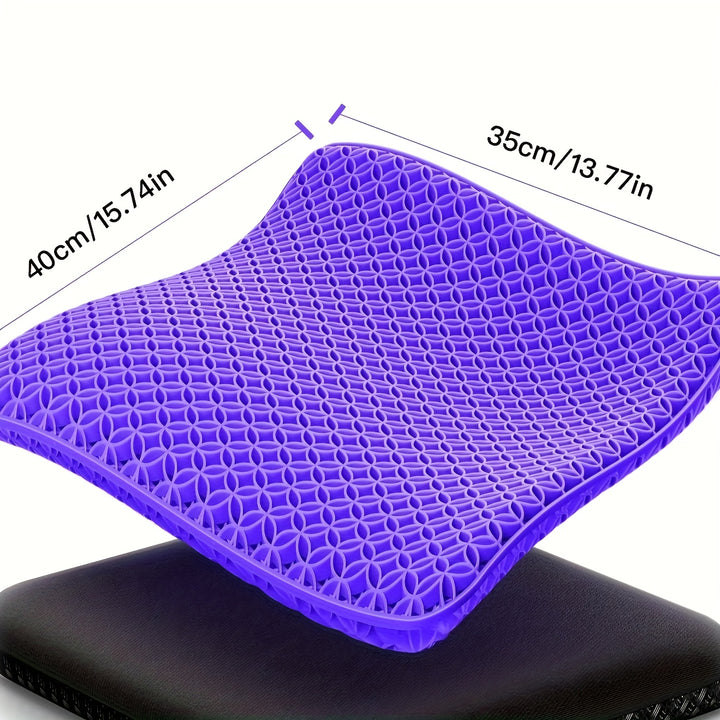 Super Comfortable Gel Seat Cushion Suit with Breathable Cloth Cushion-Suitable for Prolonged Sitting-Perfect for Office, Car, Airplane And Bicycle Use!
