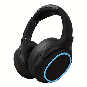 Casque de jeu sans fil D-815 avec basses profondes, son HiFi, fonction radio, design pliable et réglable, longue durée de vie de la batterie, support de carte TF, câble AUX inclus - Idéal pour la musique et les appels