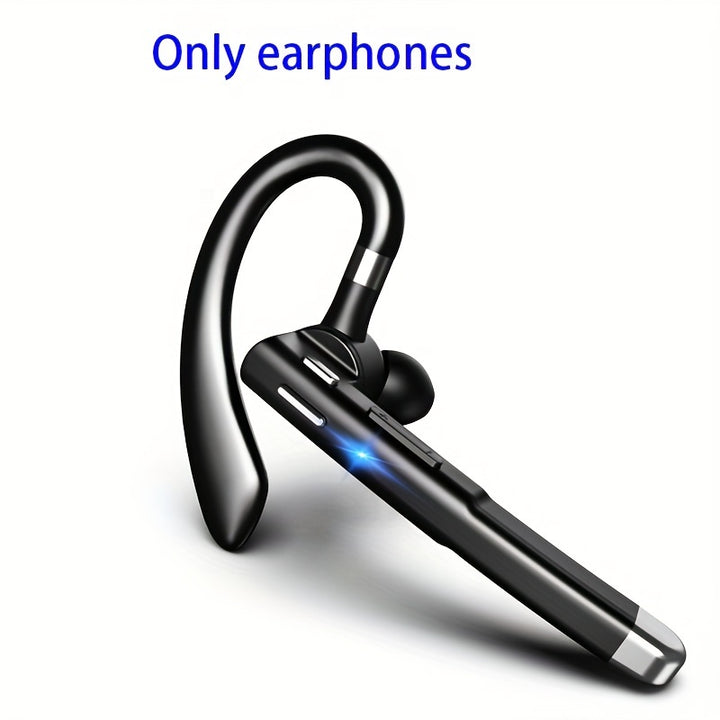 2024 Wireless Earphones 5.3 Headphones Stereo Handsfree Wireless Business Headset with HD Mic Built-in Mic for Driving/Business/Office, Compatible for iOS/Android Cellphone