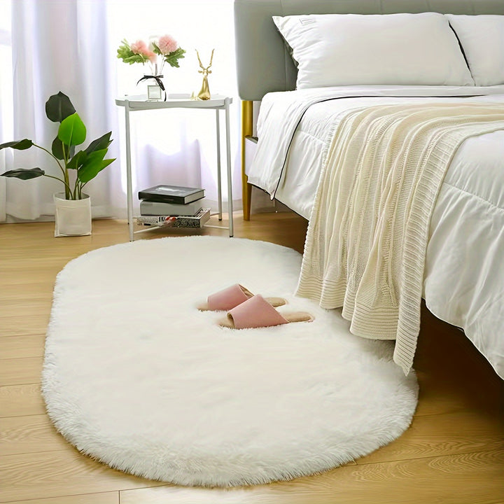 Soft Fluffy Shag 1pc Area Rugs - Non-Slip Machine Washable Carpet - Luxury Home Decor Room Decor for Living Room, Bedroom