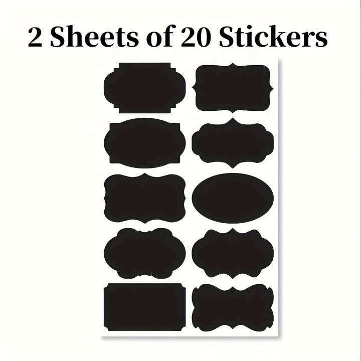 Easy to Use 20pcs Waterproof Self-Adhesive Label Stickers - Perfect for Storage Boxes