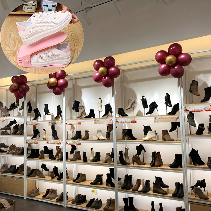 Adjustable Shoe Height Shoe Cabinet Saves Space, a Great Tool for Organizing Shoes at Home, Easy to Fold Shoe Rack for Indoor Use., Entryway Organizer | Pastel Shoe Holder | Lightweight Storage Solution, Shoe Storage Organize