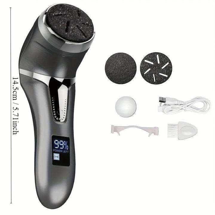 Long-Lasting Rechargeable Electric Foot Callus Remover Kit - Easy To Use And Gentle On Skin For Effortless Callus Removal, Specifically Designed For Foot Care