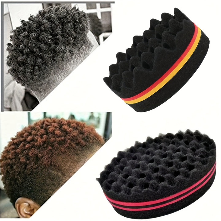 Durable ABS Plastic Afro Curly Hair Styling Sponge - Wave & Curl Care Brush for Twist and Lock Fashion