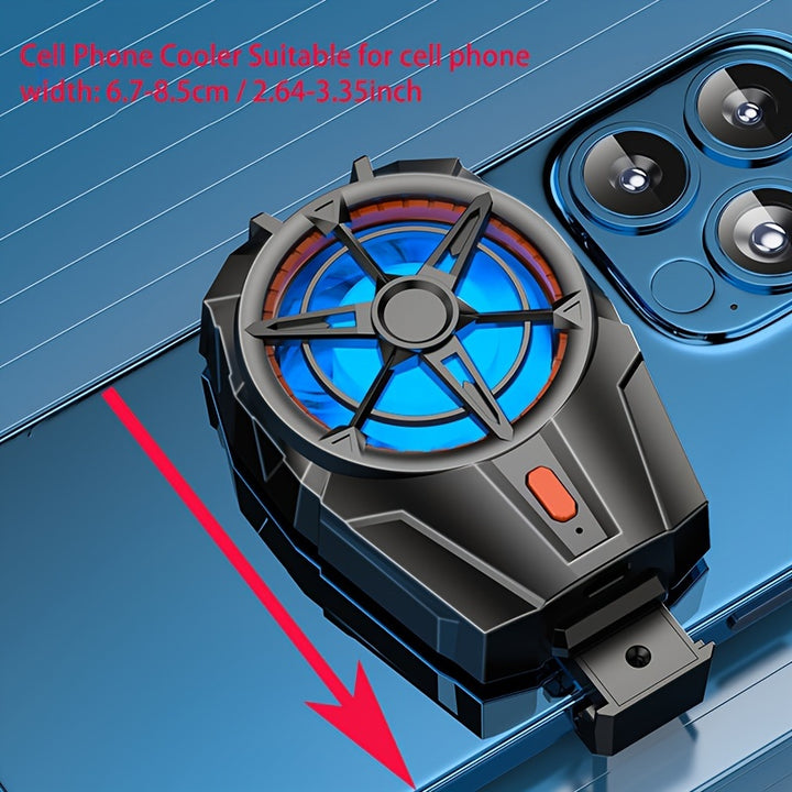 New X52 Cooling Fans For Mobile Phone Rechargeable Battery Silent Cooler Three Speed Adjustable Cell Phone Gaming Radiator