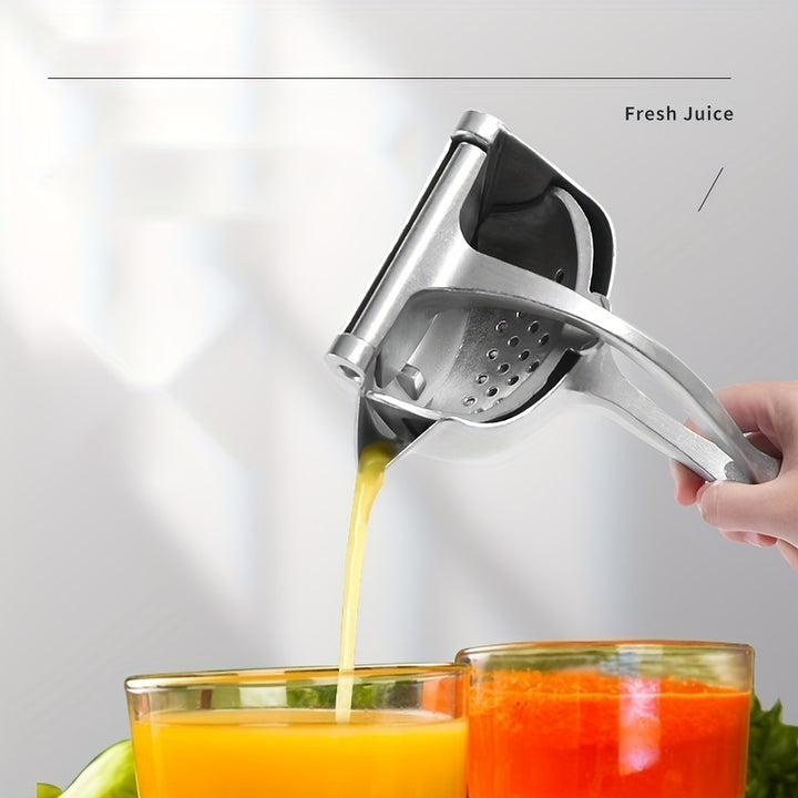 1pc Premium Aluminum Manual Citrus Juicer - Perfect for Oranges, Lemons & Pomegranates - Ideal for Home Kitchens, Parties & Bars, Fruit Press, Juice Extractor