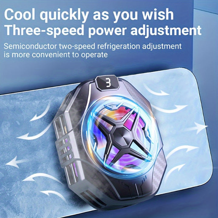 Universal Mini mobile cooling fan, radiator Turbo Hurricane Game cooler Mobile heat sink designed for mobile games, more uniform heat dissipation, heat dissipation speed is extremely fast