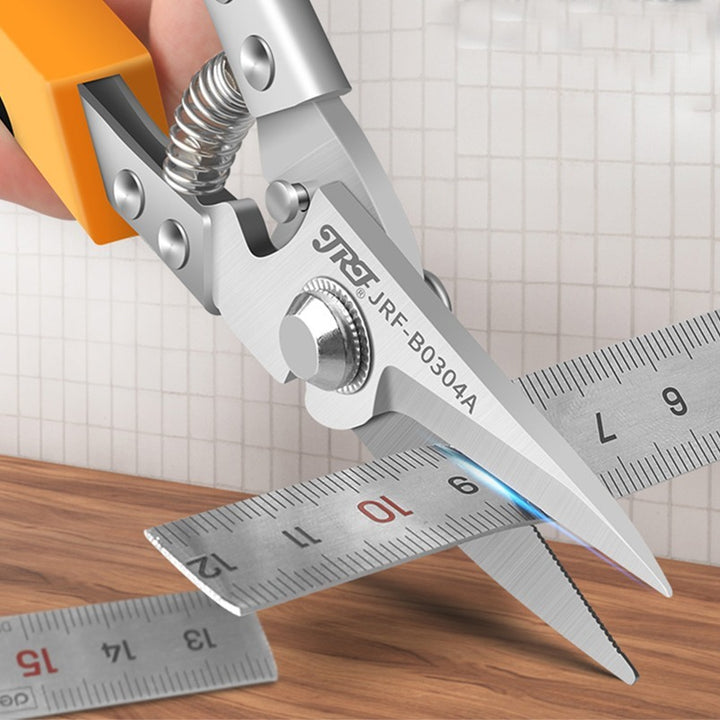 Heavy-Duty Industrial Shears - Professional Scissors & Shears for Cutting Metal Sheets, PVC Pipes, and Tin with Stainless Steel Blades and Ergonomic Handles for Comfortable Grip