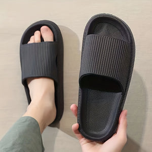 Zapatillas de casa para hombre de punta abierta, ligeras, cómodas y antideslizantes