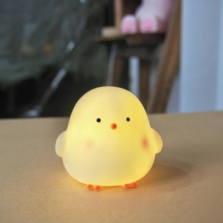 Charming Chick Night Light - Soft Glow, Battery-Powered, Perfect for Bedroom, Study & Office Decor - Ideal Gift for Friends, Family & Colleagues