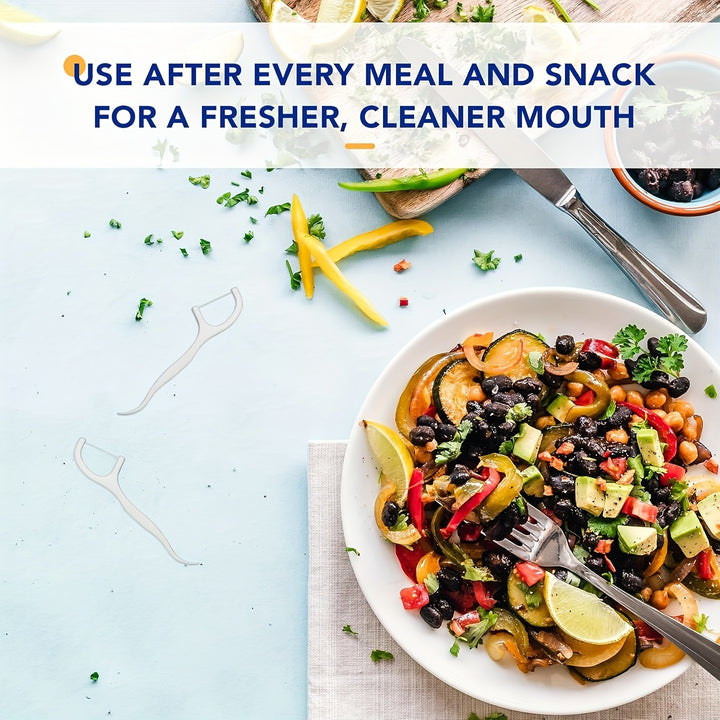 50/200 Count Dental Floss Picks, Sealed Storage Box.Extra Thin Glide, Advanced Clean Floss Picks, Suitable For Oral Care, No Break & No Shred Floss, Portable Disposable Dental Floss Stick, Essential For Daily Travel And Home