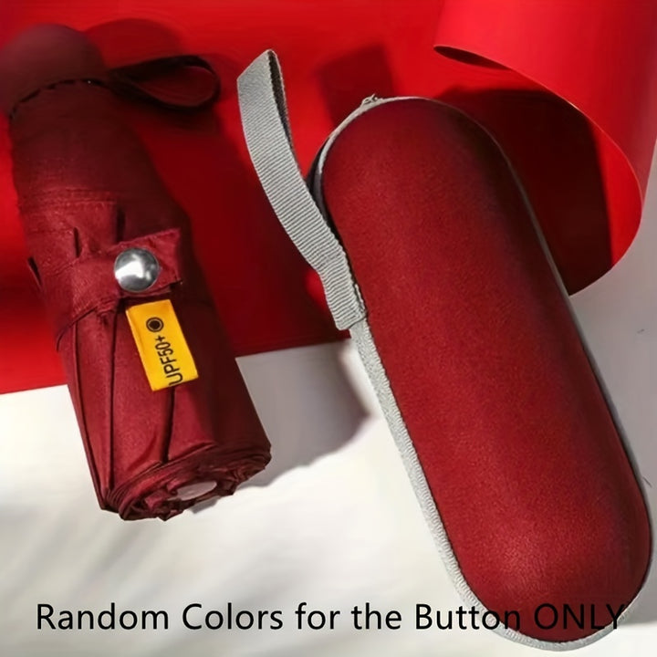 [6-Rib Compact Mini Umbrella Stylish] Mei Qi Lin Compact 6-Rib Mini Umbrella - High-Quality, Foldable Sun Protection with Stylish Design