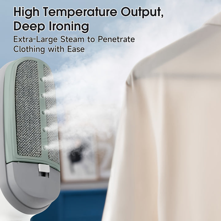 PANCERKA Handheld Steam Iron for Clothes - 25 Second Quick Heat Up, Portable Steam Wrinkle Remover for Home, Office, and Travel - 110V-130V Power Supply, US Plug